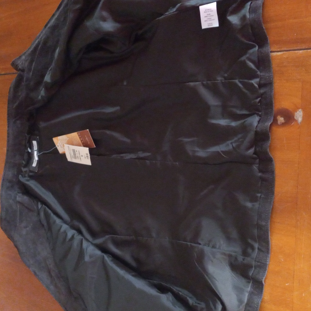 Nwt Coldwater Creek Suede Jacket in Rich Brown Womans Medium - Picture 4 of 14